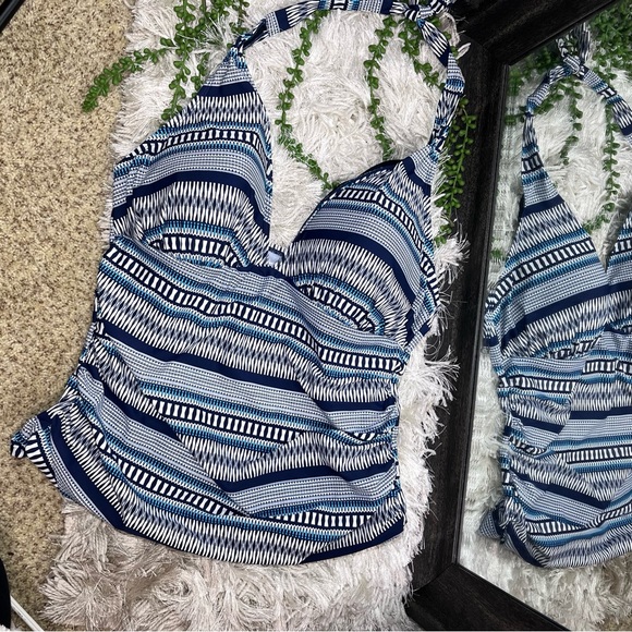 -🌼3/$30🌼intl Details Printed Tankini Swim Halter Top Size XL - Picture 7 of 16